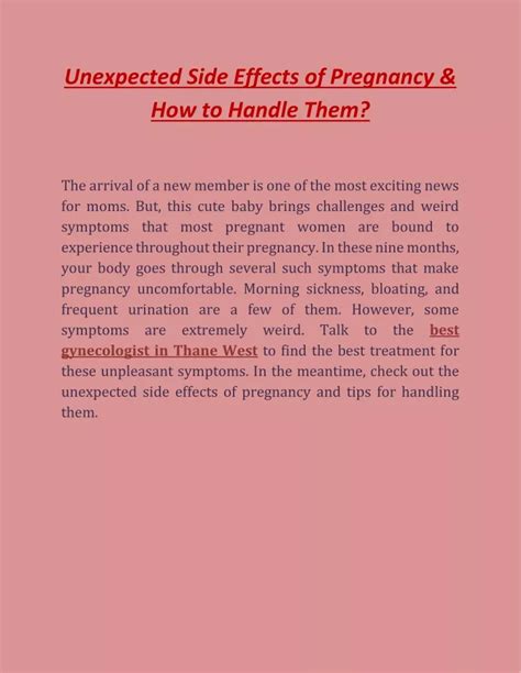 6. The Unexpected Side Effects You Should Watch Out For
