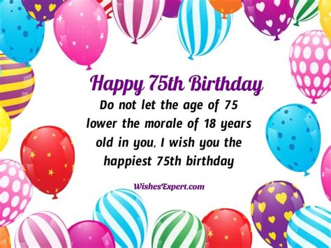 75 Happy 75th Birthday Wishes to Celebrate a Diamond Jubilee