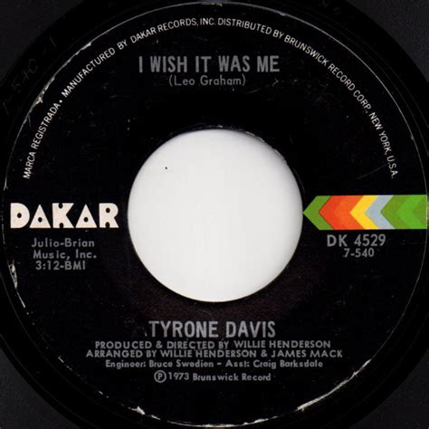 More Than a Song: 60+ Ways to Express the Heartache of Tyrone Davis's "I Wish It Was Me"