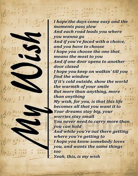 Finding the Words: 50+ Heartfelt Messages Inspired by the Song "My Wish"