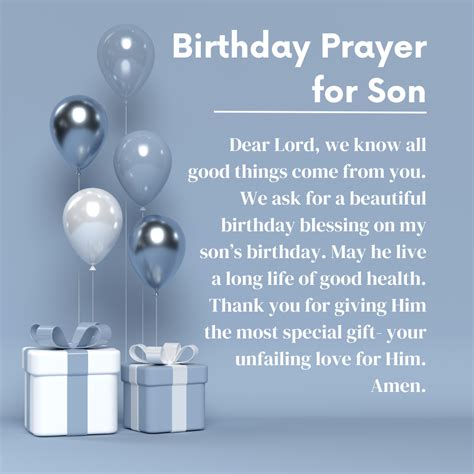 Birthday Prayers & Blessings for Your Son