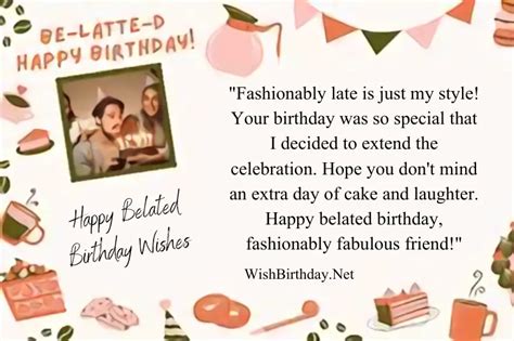 "Fashionably Late" & Extending the Celebration