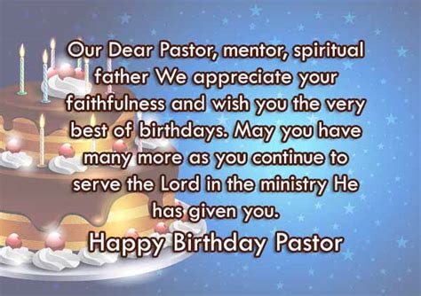 For a Spiritual Leader: Birthday Wishes for a Pastor or Mentor