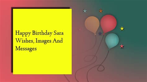 For Celebrating Sara: Wishes for Birthdays, Promotions, and Big Wins