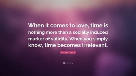 For the Love That Makes Time Irrelevant
