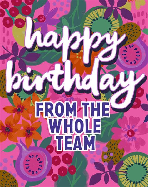 From the Whole Team: Group Card Messages