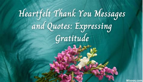 Heartfelt Messages of Gratitude and Appreciation