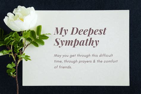 In Times of Loss: Messages of Deepest Sympathy