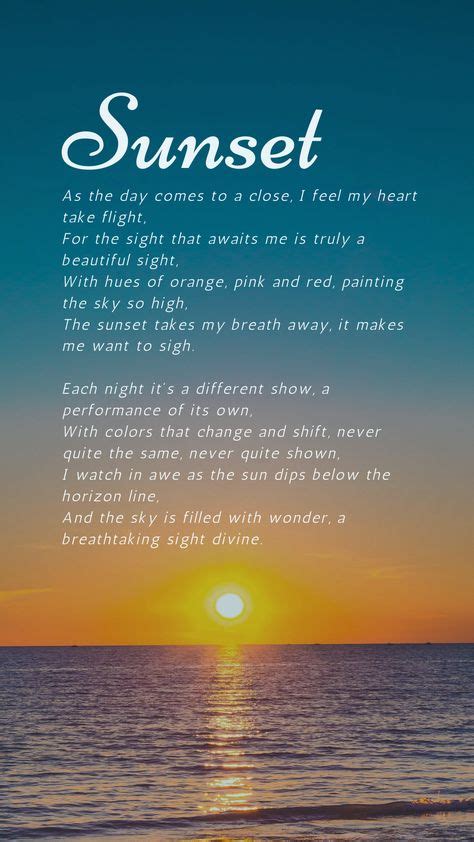 Messages for a Glorious Sunset