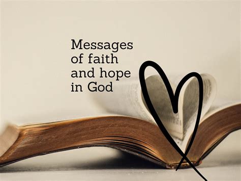 Messages of Faith and Encouragement