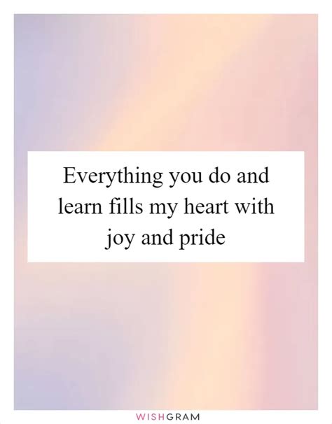 Messages of Pride and Joy