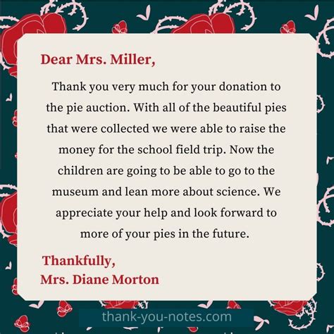 Notes of Gratitude for Donors
