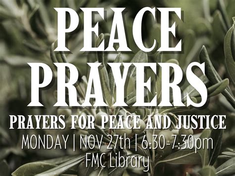Prayers for Peace and Justice