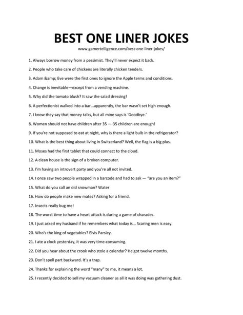 Quick & Witty One-Liners for the Group Card