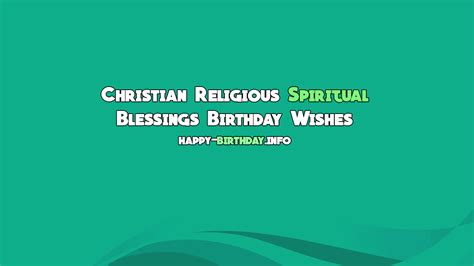 Religious & Spiritual Blessings