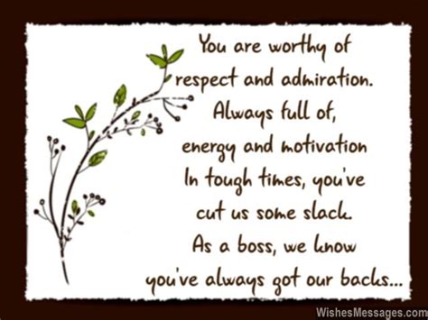 Respectful & Admiring Messages for a Boss or Mentor