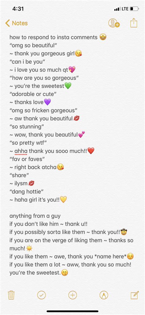 Short & Sweet Comment Replies