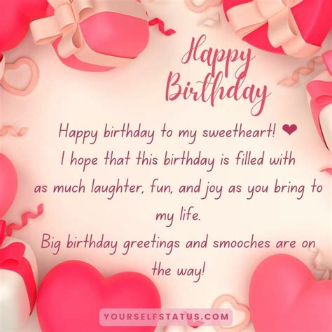 🎂 Sweet & Heartfelt Wishes