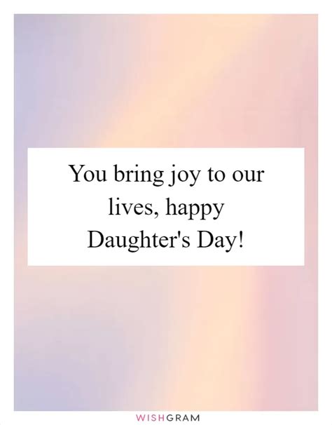 Thank You for the Joy You Bring Our Daughter/Son