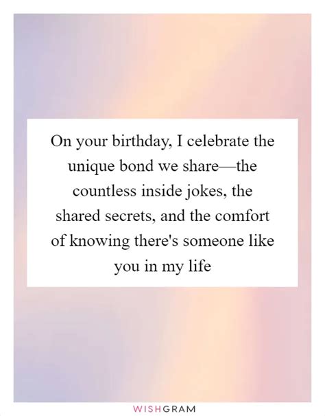 Wishes Celebrating Shared Memories & Inside Jokes