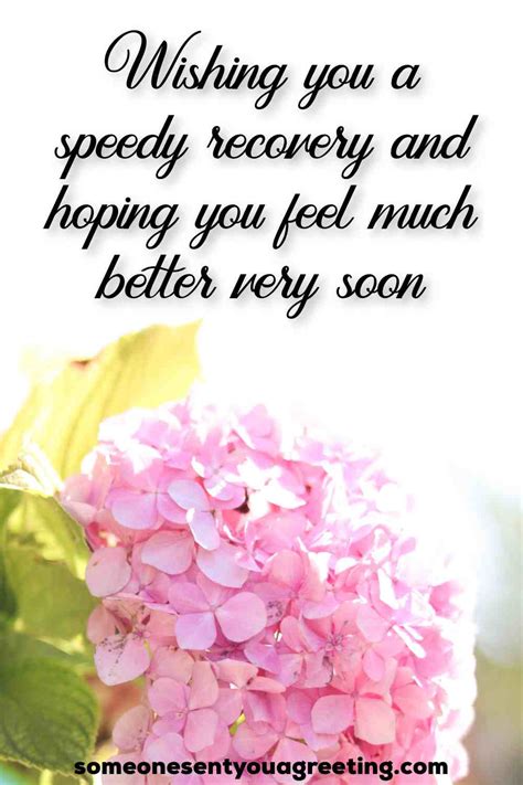 Wishes for a Speedy Recovery