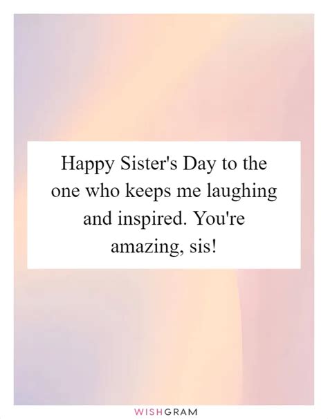 Wishes for the Sister Who Inspires Me