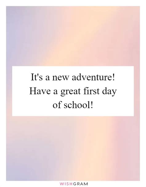 Wishes for the Start of a Grand Adventure
