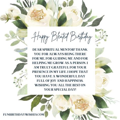 Wishes from a Spiritual Mentor or Elder